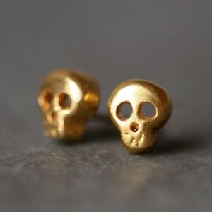 Michelle Chang baby skull earrings